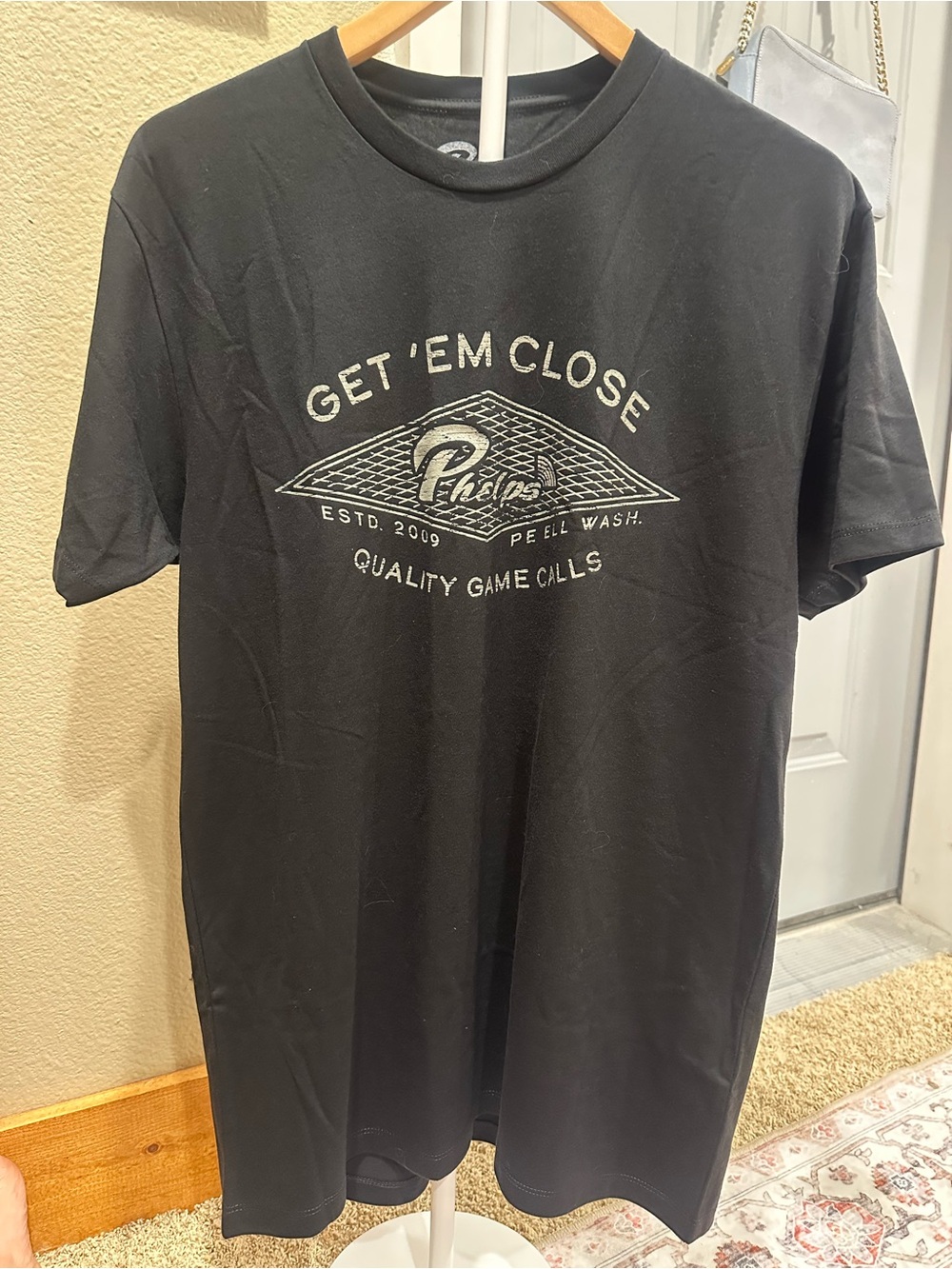 Get 'Em Close Black Short Sleeve Tee